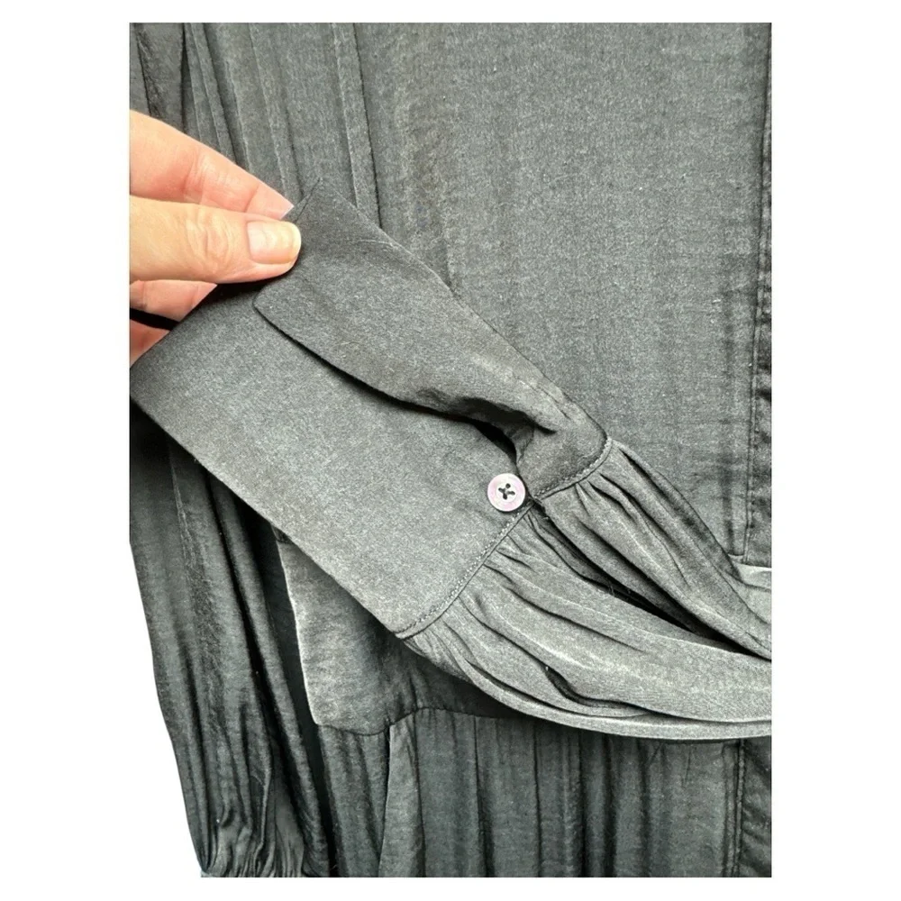 Free People Long Sleeve Black Jumpsuit Size Small